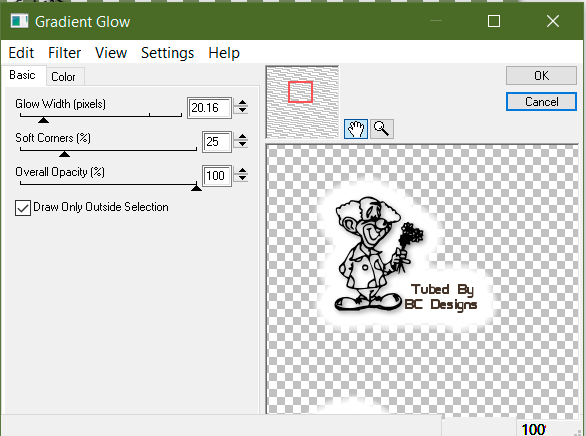 Eye Candy 4 Gradient Glow Fat Preset