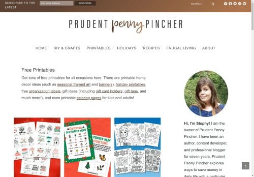 httpswwwprudentpennypinchercomcategoryprintables